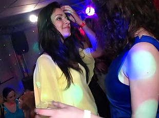 Hot Group sex action along babes getting pounded hardcore in the club